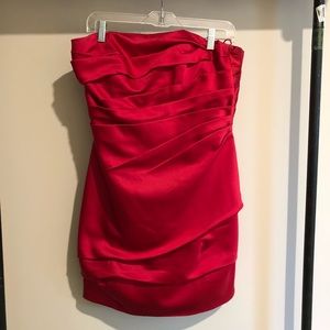 Strapless Red Dress